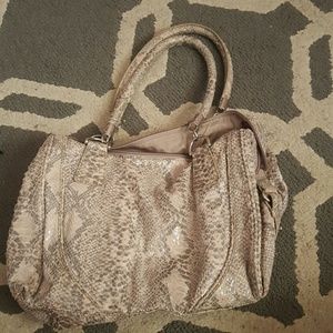 Snake skin purse
