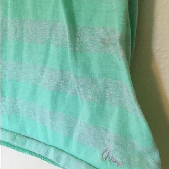 Aeropostale Green Striped Tee - Picture 4 of 4