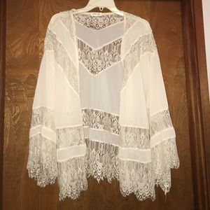 Cute Sheer Lace Cardigan