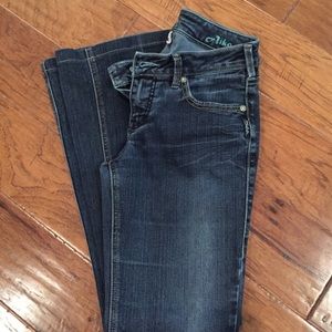 Silver boot cut jeans
