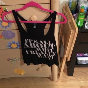 black top "Its all about what i really want"