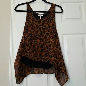 Asymmetrical Leopard blouse
