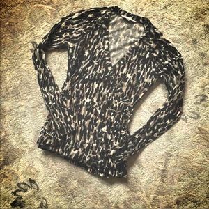 CAbi wrap long sleeve tee XS