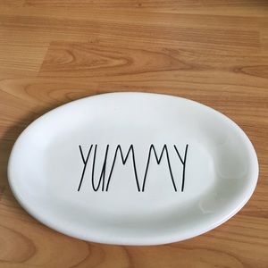Rae Dunn "yummy" plate
