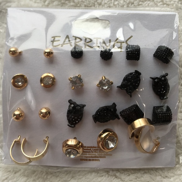 🆕 Multi shape stone earrings - Picture 3 of 4