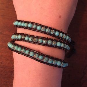 Turquoise Lucky Brand Wrap bracelet