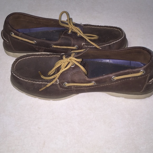 Pure Brown Leather Sperry Top Slider