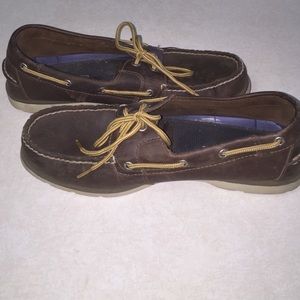 Pure Brown Leather Sperry Top Slider