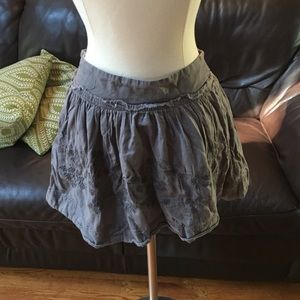 Gray mini skirt