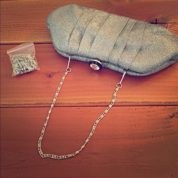 Silver Evening Bag
