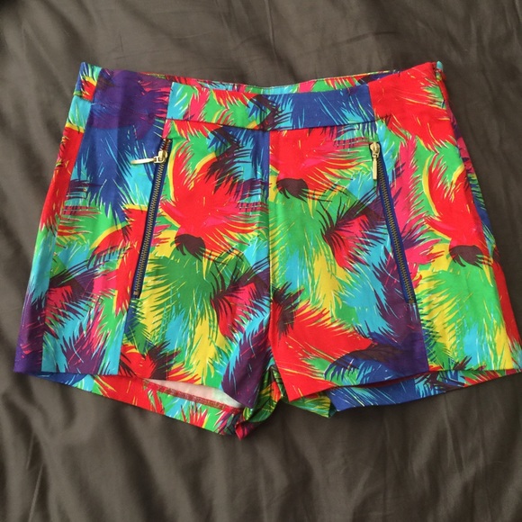 Zara Tropical High Waisted Short