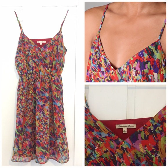 Madewell Broadway Broome multicolor dress size 0