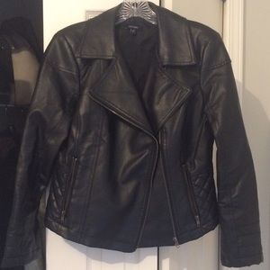 Quilted leather jacket