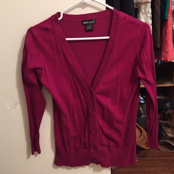 Pink cardigan