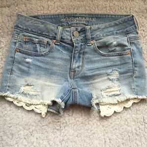 denim shorts