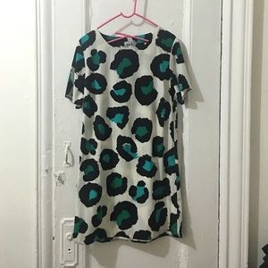 Zack London Print Shift Dress
