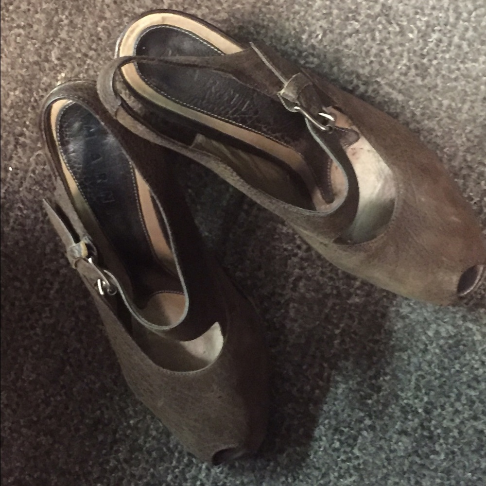 MARNI Open Toe Slingback Pumps - Size 40