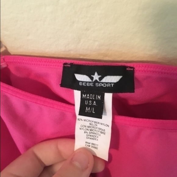 BeBe Sport Pink Workout Tank - Picture 4 of 4