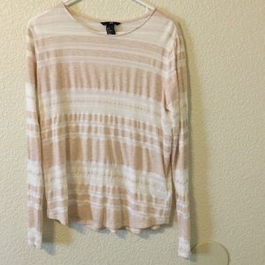 New w/out Tags H&M Blush Striped Top