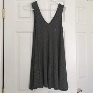 Black and white stripped dress