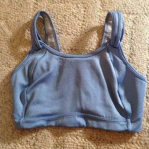 Blue Moving Comfort sports bra