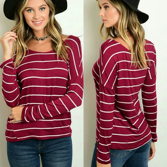 Long Sleeve Striped Top
