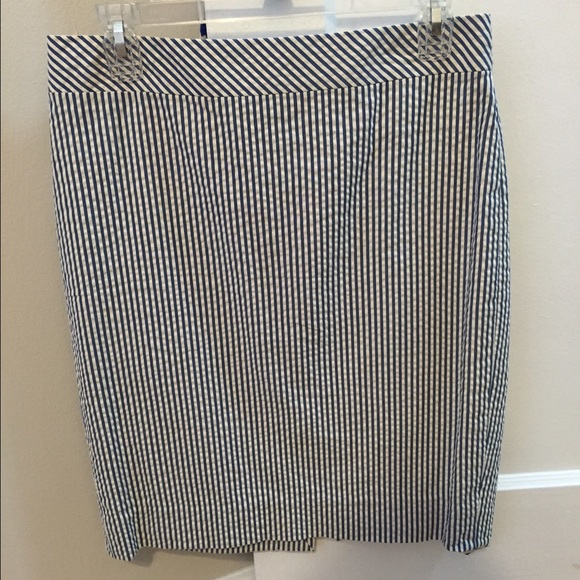 JCrew Seersucker Pencil Skirt