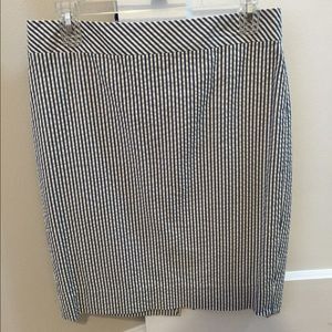 JCrew Seersucker Pencil Skirt