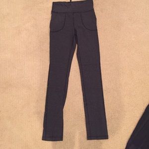 fold over gray lululemon pants