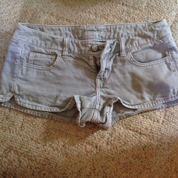 Gray American Eagle short shorts