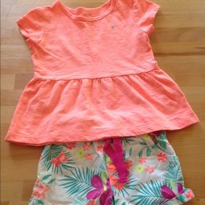 Girls T-shirt and shorts set