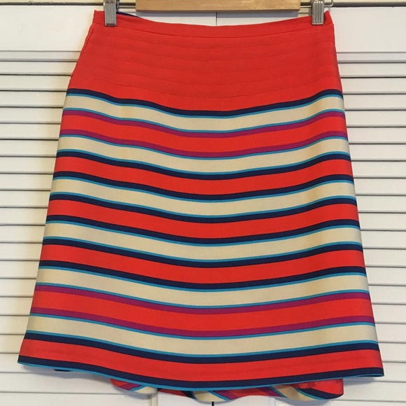 Marc by Marc Jacobs Silk Stripe A-line Skirt! - Picture 2 of 4