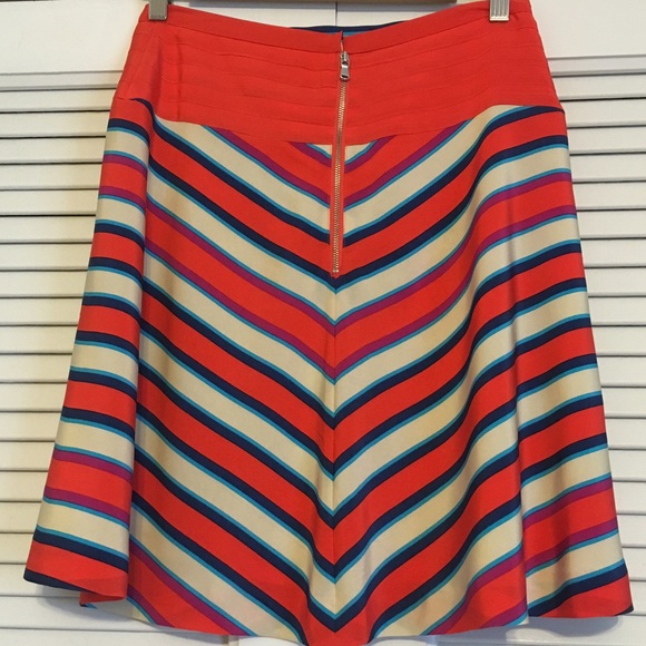 Marc by Marc Jacobs Silk Stripe A-line Skirt! - Picture 3 of 4