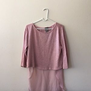 Pink Rhine stone top