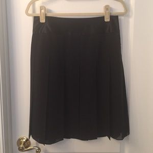 Banana Republic (Factory) Black chiffon skirt.