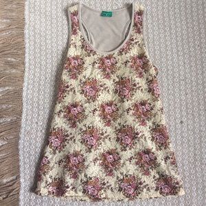 Modcloth Freeway Lace Floral Top