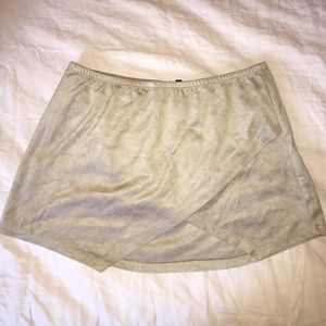 NWOT Tan suede skort
