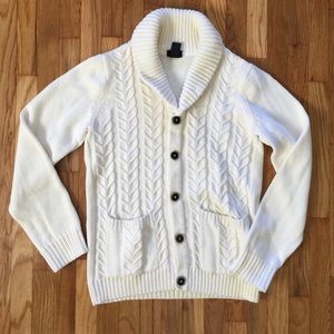 Mens cable knit HM sweater cardigan size S
