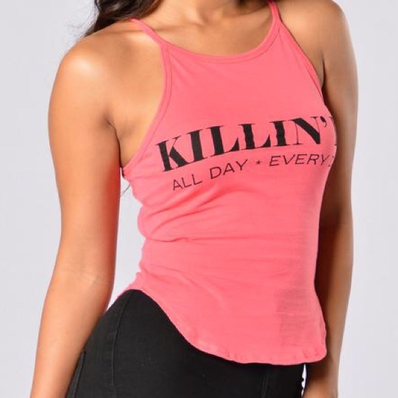 WHITE ⚪️ "Killin' it . All day. Every day" Top.