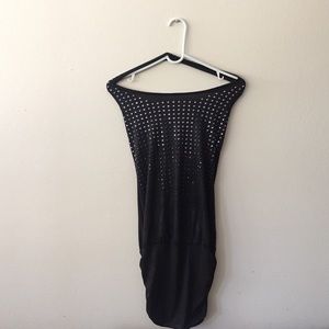 Black, silver top/dress depending on height