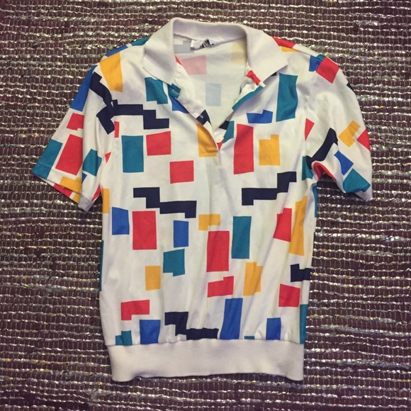 Vintage Geometric Polo