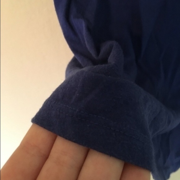 Macy's Navy Blue Cropped Tank Top - Picture 2 of 3