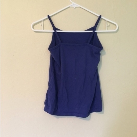 Macy's Navy Blue Cropped Tank Top - Picture 3 of 3