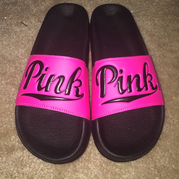 Pink Slides... Fairly new and never been worn.