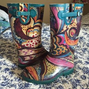 Multi-Colored Rain Boots