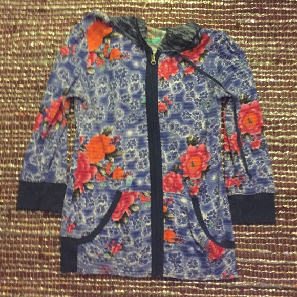 Free People Hooded Lotus Top