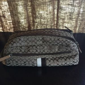 Authentic Coach makeup / toiletry bag.