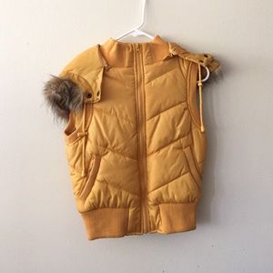 Mustard yellow vest