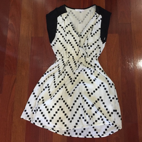 Black & White Patterned Dress