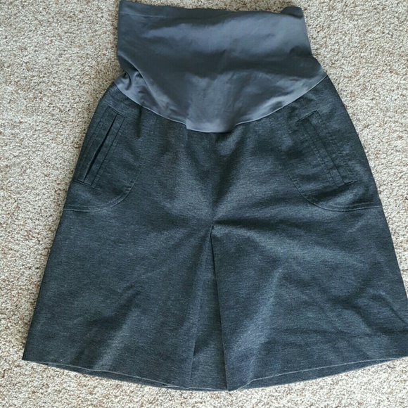 Maternity Gray Pencil Skirt